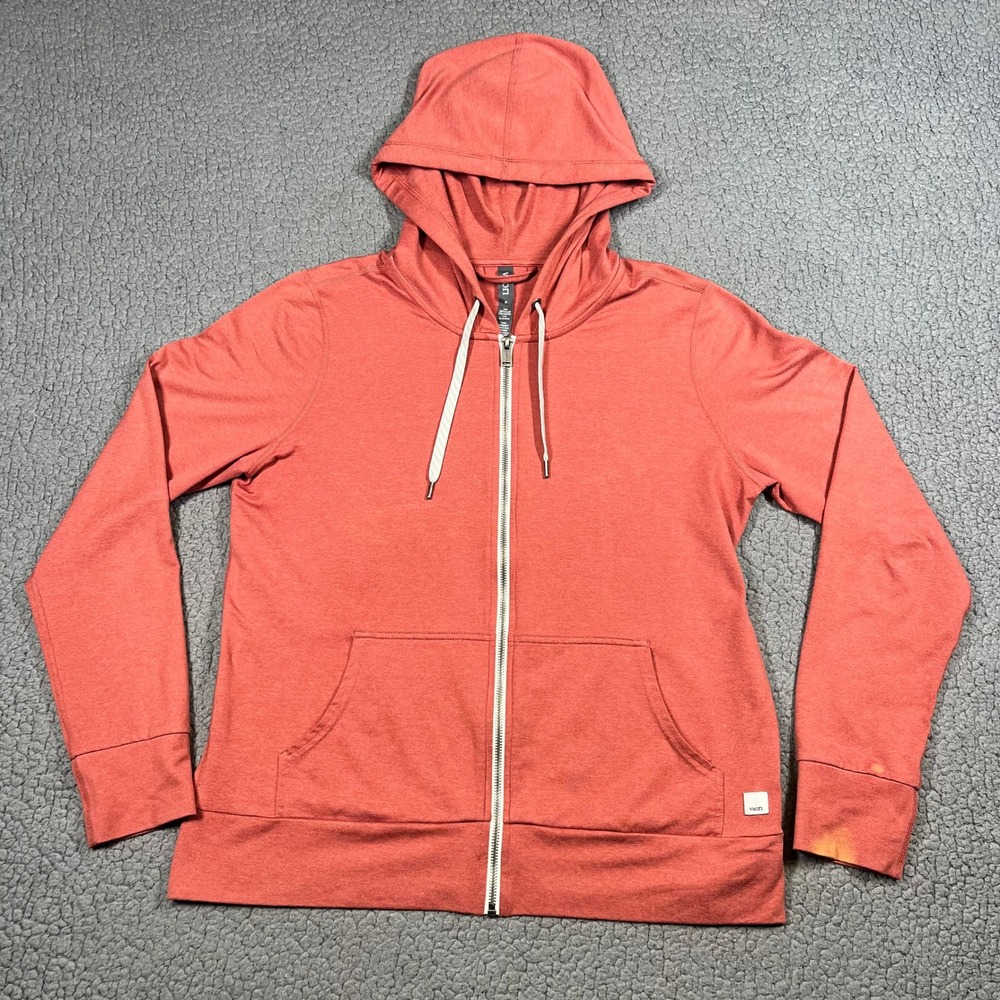 Vuori Halo 2.0 Hoodie Women M Full Zip Performance VW268 Terracotta Heather